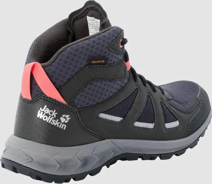 Jack Wolfskin Woodland 2 Texapore Mid dark blue/pink (Damen)