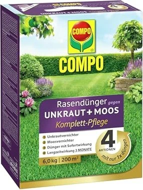 Compo Floranid Rasendnger gegen Unkraut+Moos 4in1, 6kg (26172) ab  34,89  (2026) | heise preisvergleich Deutschland