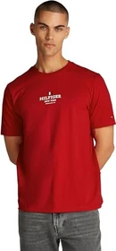 Tommy Hilfiger Roundneck Logo T-Shirt kurzarm medium red (Herren)