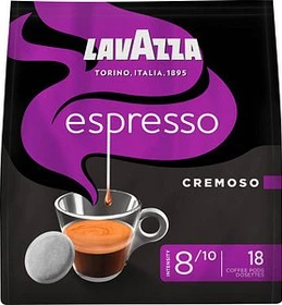 Lavazza Espresso Cremoso Kaffeepads, 18 Stück