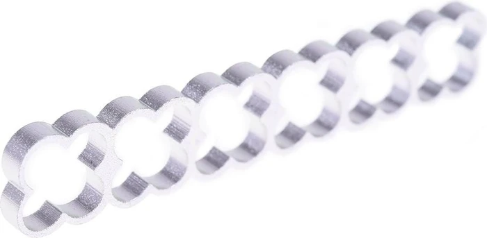 Alphacool Eiskamm Alu X24 Kabelkamm 4mm, silber, 2er-Pack