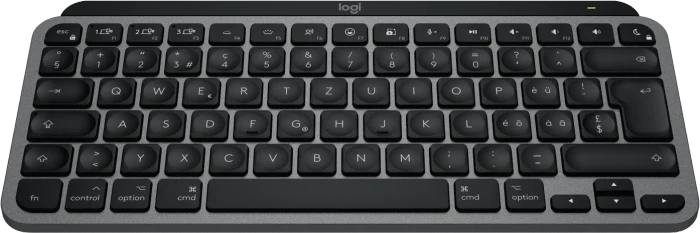 Logitech MX Keys Mini for Mac, Space Gray, schwarz/grau, LEDs weiß, Logi Bolt, USB/Bluetooth, CH