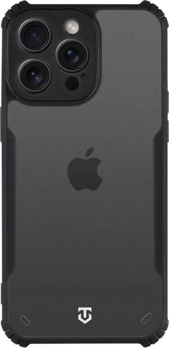 Tactical Quantum Stealth Cover für Apple iPhone 15 Pro Max transparent/schwarz