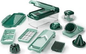 Genius Nicer Dicer Fusion Smart Multischneider-Set grün, 16-tlg.