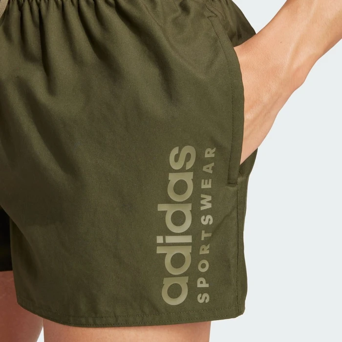 adidas Essentials Logo CLX Badeshorts night cargo/olive strata (Herren)