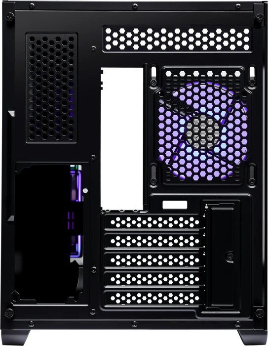 Cooler Master Elite 481 Wood Black, schwarz/braun, Glasfenster