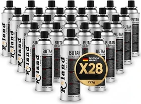 Roland Germany Butan 227g 28er Set Gas Kartusche