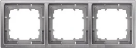 Siemens DELTA style Rahmen 224x82mm 3-fach, platinmetallic
