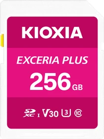 KIOXIA EXCERIA PLUS R100/W85 256GB, UHS-I U3, Class 10