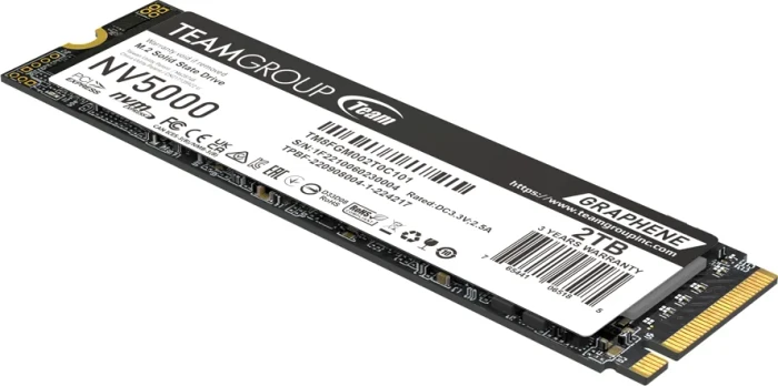 TeamGroup NV5000 2TB, Graphene, M.2 2280 / M-Key / PCIe 4.0 x4, Heatspreader