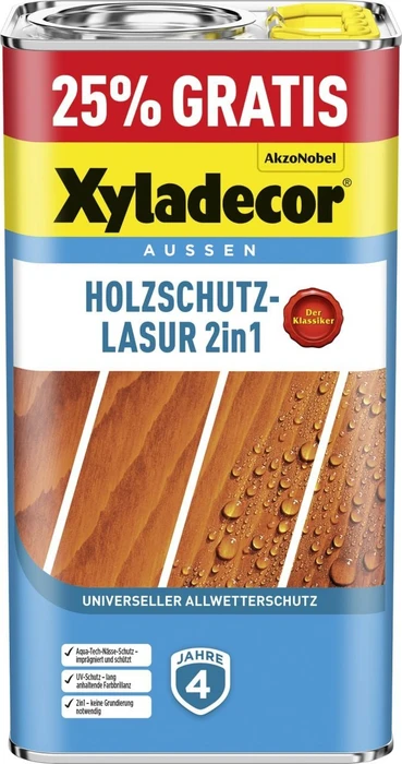 Xyladecor Holzschutz-Lasur kiefer, 5l