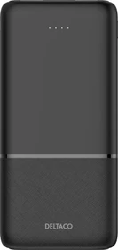 Deltaco Powerbank 2x USB-A 1x USB-C 10000mAh schwarz