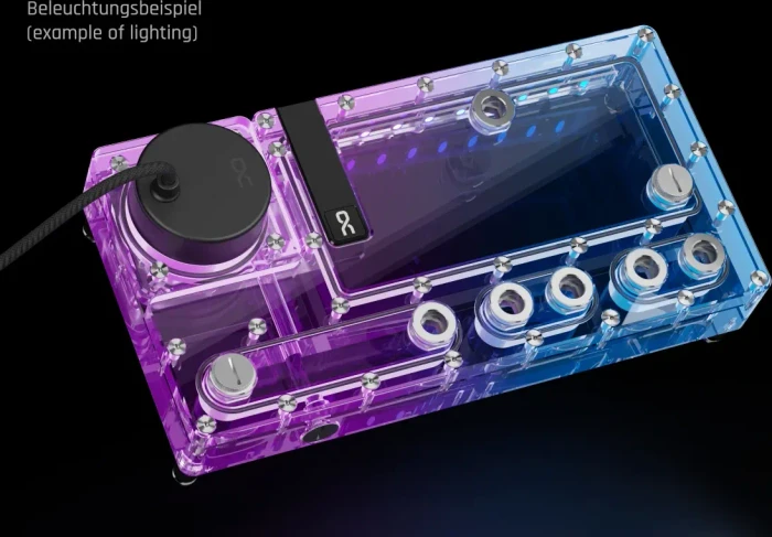 Alphacool Core Distro Plate 280 Rechts VPP/D5 mit VPP Apex Pumpe, Verteilerplatte