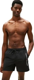 Tommy Hilfiger Original Mid mit Logo Badeshorts schwarz (Herren)