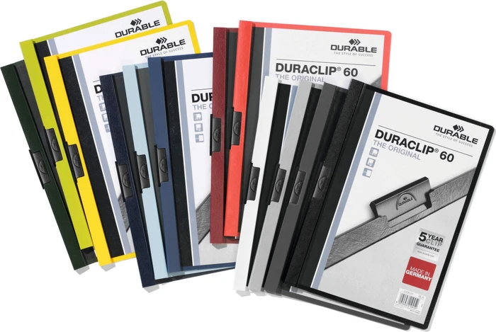 Durable Duraclip 60 Klemmmappe, A4, grün/transparent