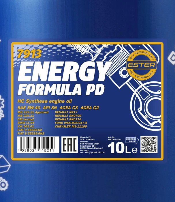 Mannol Energy Formula PD 5W-40 10l