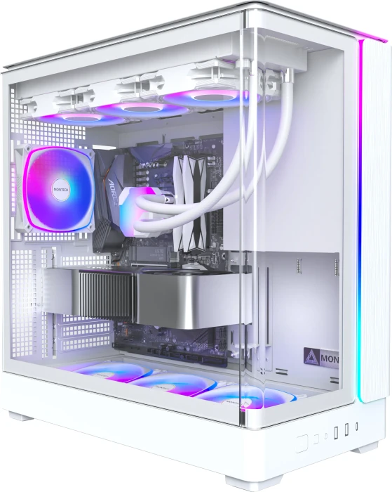 Montech King 45 Pro White, Glasfenster