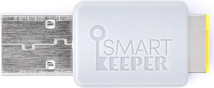 SmartKeeper Essential Lockable Flash Drive 32GB grau/gelb, USB-A, USB 2.0