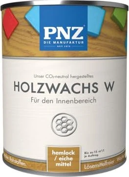 PNZ Holzwachs W Wohnraumlasur innen eiche mittel hemlock, 250ml
