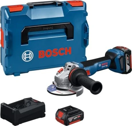 Bosch Professional GWS 18V-11 S Akku-Winkelschleifer inkl. L-Boxx + 2 Akkus 5.0Ah