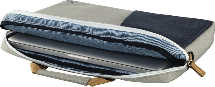 Hama Notebooktasche Torba Florenz 15.6" hellgrau/dunkelblau