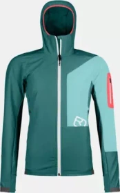 Ortovox Berrino Hooded Funktionsjacke pacific green (Damen)