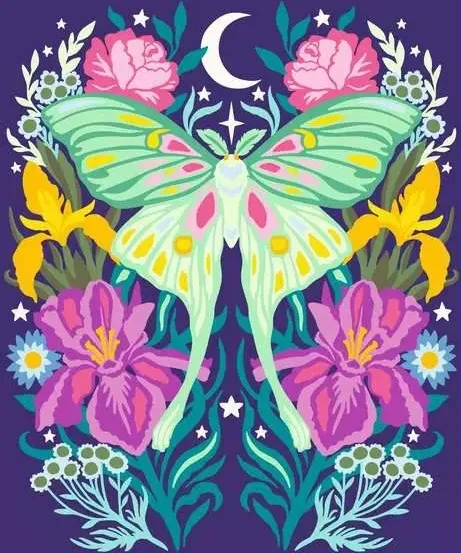 Ravensburger Malen nach Zahlen CreArt Pixie Cold: Luna-Motte