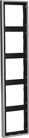 Jung Serie LS 990 Rahmen 5-fach, edelstahl