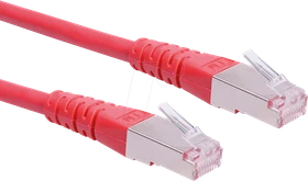 Roline / Secomp GHMT Patchkabel, Cat6, S/FTP, RJ-45/RJ-45, 15m, rot