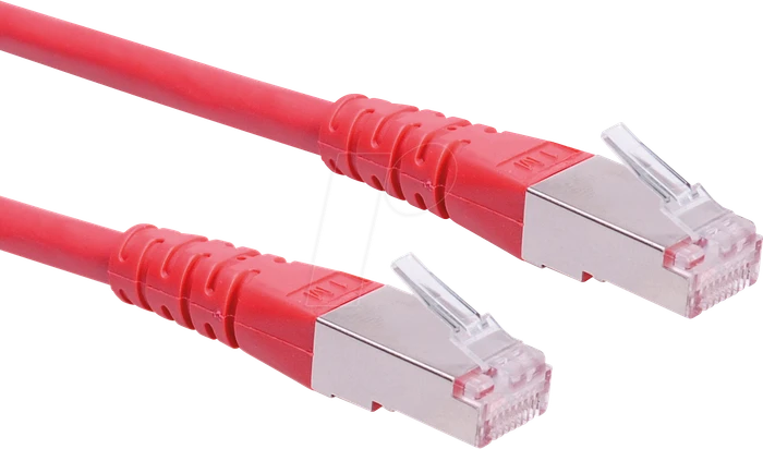 Roline / Secomp GHMT Patchkabel, Cat6, S/FTP, RJ-45/RJ-45, 10m, rot