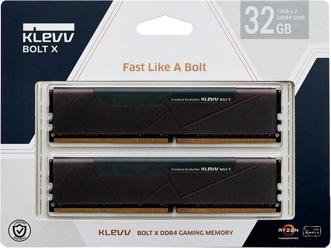 Klevv Bolt X UDIMM 32GB Kit, DDR4-3200, CL16-18-18-38