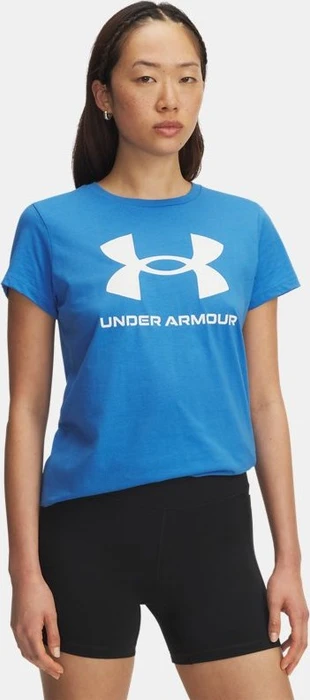 Under Armour Graphic Sportstyle classic Crew Funktionsshirt kurzarm blue atlantis/white (Damen)