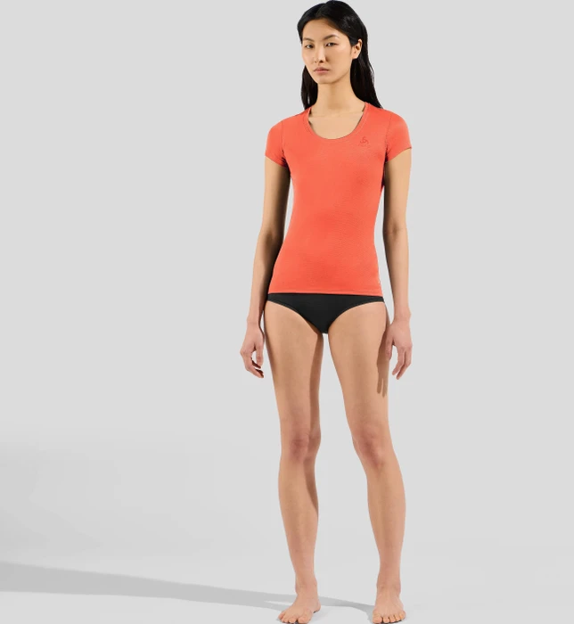Odlo Active F-Dry Light Eco Funktionsshirt kurzarm living coral (Damen)