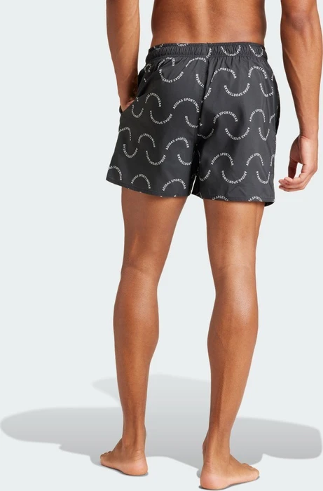adidas Wave Logo CLX Badeshorts black/off white (Herren)