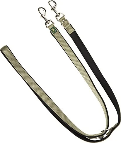 Hunter Neopren Verstellbare Hundeführleine, 2.0x200cm, schwarz