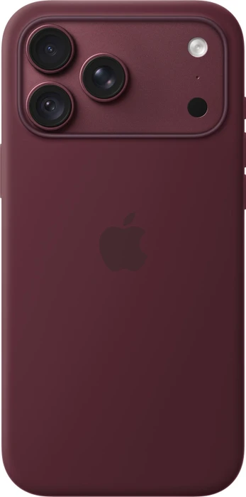 Apple Silikon Case mit MagSafe für iPhone 18 Pro Max burgunder