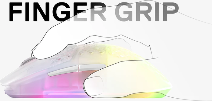 SteelSeries Aerox 3 Wireless Ghost weiß/transparent, USB/Bluetooth