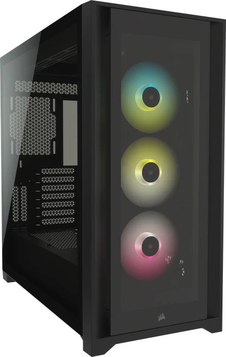 Corsair iCue 5000X RGB, schwarz, Glasfenster
