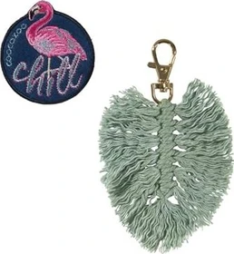 Coocazoo Colour Up-Set Anhänger & Patch Flamingo