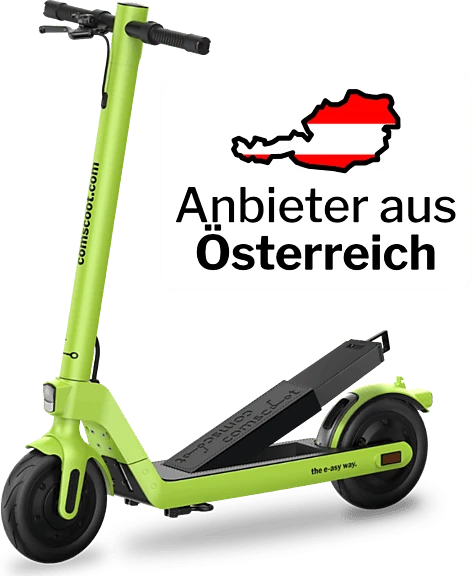 comscoot Performance Elektro-Roller grün 25km/h