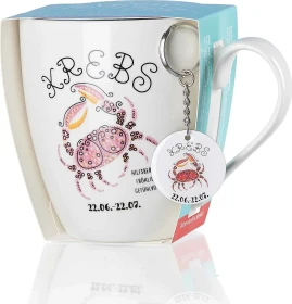 Ritzenhoff & Breker Astro Kaffeebecher Krebs mit Schlüsselanhänger 650ml