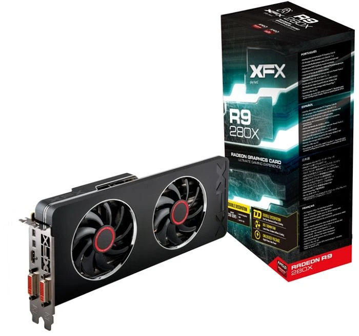 XFX Radeon R9 280X DD, 3GB GDDR5, 2x DVI, HDMI, 2x mDP