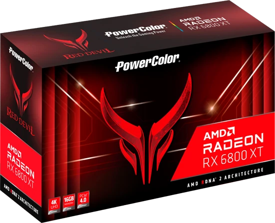 PowerColor Red Devil Radeon RX 6800 XT, 16GB GDDR6, HDMI, 3x DP