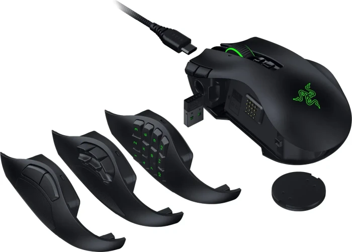 Razer Naga V3 Pro Wireless, schwarz, USB/Bluetooth