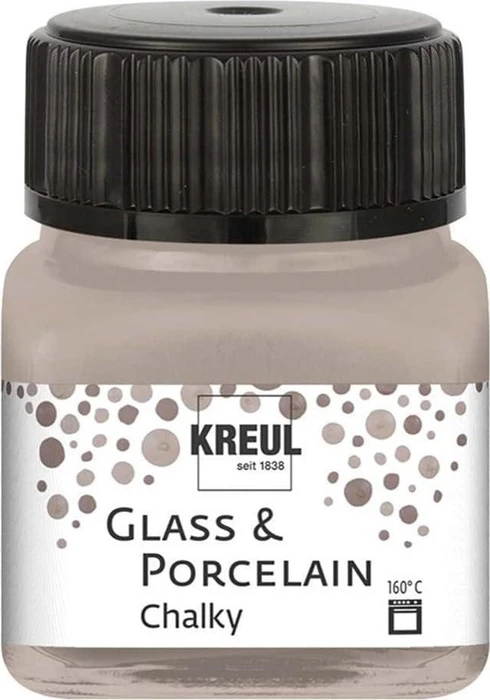 Kreul Glass & Porcelain Chalky Malfarbe, noble nougat, 20ml