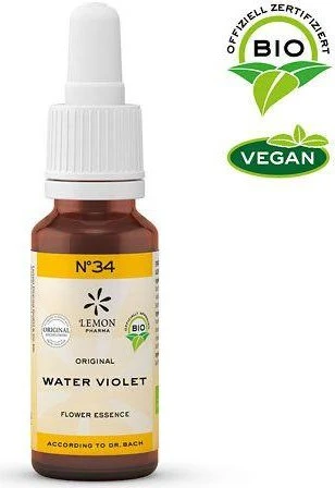 Hager Pharma Bachblüten No. 34 Water Violet Bio Tropfen, 20ml