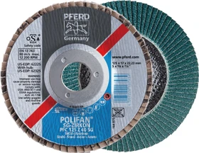 Pferd PFF 115 Z 40 SG POWER STEELOX POLIFAN Fächerschleifscheibe K40, 115x22.23mm, 10 Stück