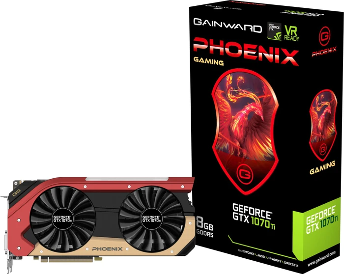 Gainward GeForce GTX 1070 Ti Phoenix, 8GB GDDR5, DVI, HDMI, 3x DP