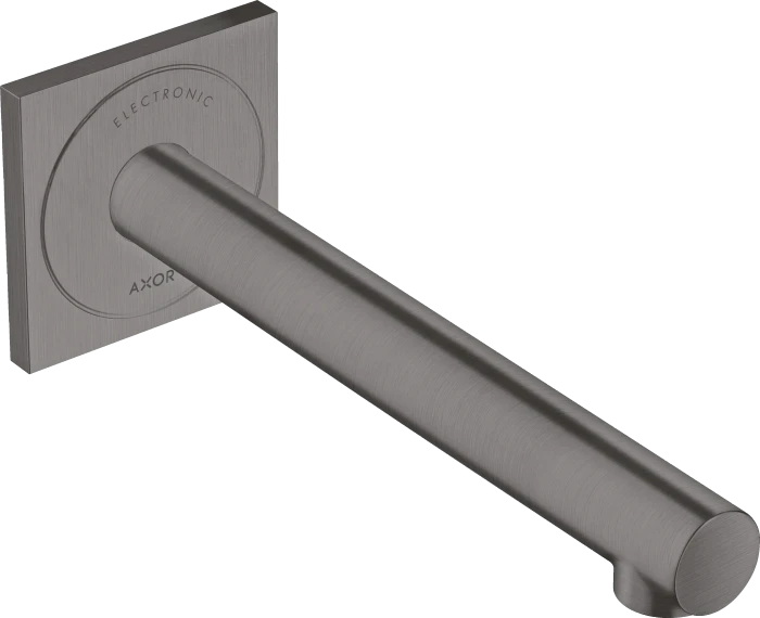 Hansgrohe Axor Uno Elektronik-Waschtischmischer Unterputz für Wandmontage mit Auslauf 221mm brushed black chrome