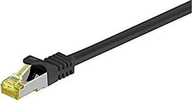 goobay Patchkabel, Cat7/Cat6a, S/FTP, RJ-45/RJ-45, 0.5m, schwarz